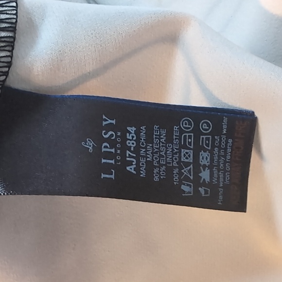 Lipsy Maxi Black Floral Sleeveless Dress...Size 10 - Picture 8 of 8